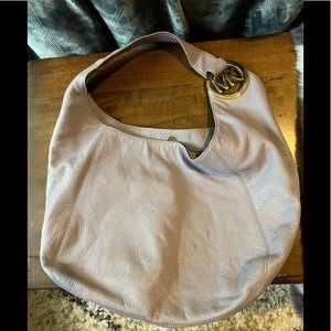 MK lavender leather purse